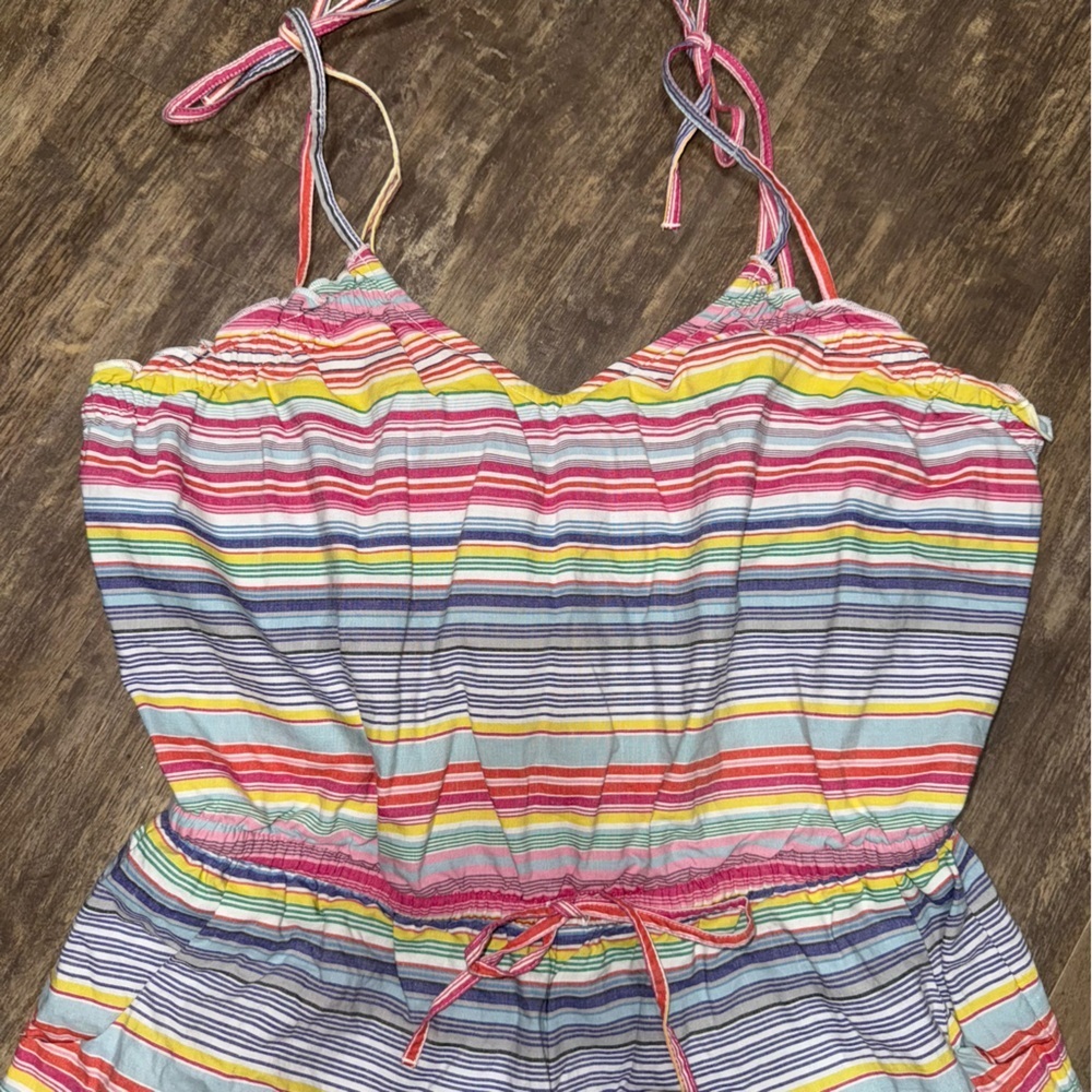 Modcloth Multicolor Striped Romper - Picture 6 of 11